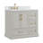 Calonia Snowline Freestanding Double Sink Bathroom Vanity With Engineered Stone Top-536950026