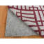 Tapis rouge nouvel âge en laine 2 pi 5 po x 6 pi 1 po Junita