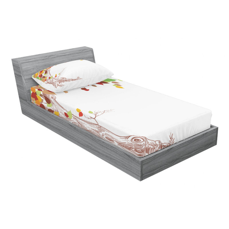 Microfiber Sheet Set, Twin Sheet Set with Fitted Sheet
