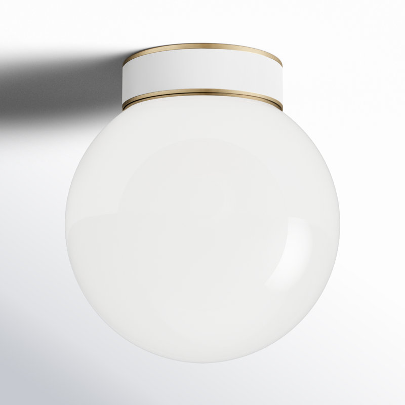 Monroe 1 - Light Flush Mount, Burnished Brass GW