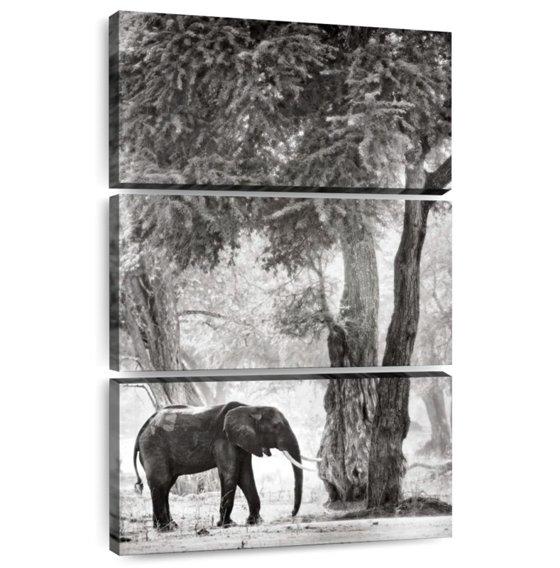 Wandering Elephant, 74" H x 48" W