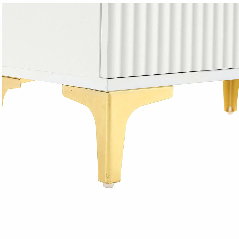 Portemanteau moderne 4-en-1 avec coussin, portemanteau polyvalent avec 8 crochets et pieds dorés, banc d'entrée avec tablettes réglables et portes cannelées pour le couloir et le salon