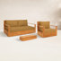 Azul Teak 3 - Person Patio Conversation Set with Cushions