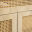 Meuble-lavabo de 30 pouces: portes en rotin tissées à la main