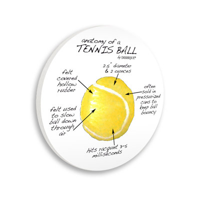 " Tennis Ball Learning Sports Educational Diagram Facts " by Dishique