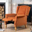 Airell 70cm Wide Velvet Wing Chair Recliner-1517566100