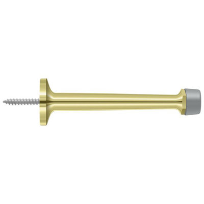 Deltana BDS425U3 4" Baseboard Door Bumper, Solid Brass in Polished Brass