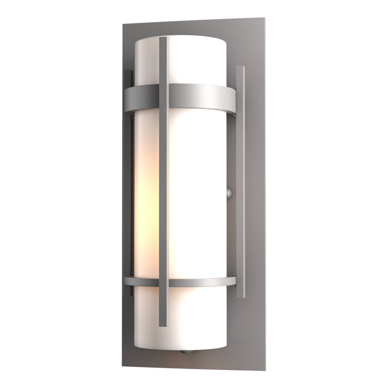 Banded Outdoor Flush Mount, Coastal Burnished Steel, 20.8" H x 7.8" W x 6.5" D