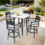 Tabourets de bar pivotants d'extérieur haut de gamme en aluminium avec coussin Sunbrella®-123417633-130915332