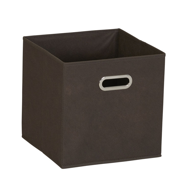 Wayfair Basics® Open Fabric Storage Bin Set, Brown