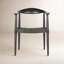 Chaise de salle à manger avec accoudoirs en cuir Kazbah-33710583