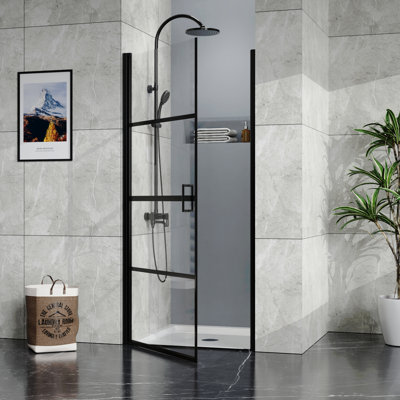 Base de douche 36 x 36 po Goodyo, drain centré et simple seuil