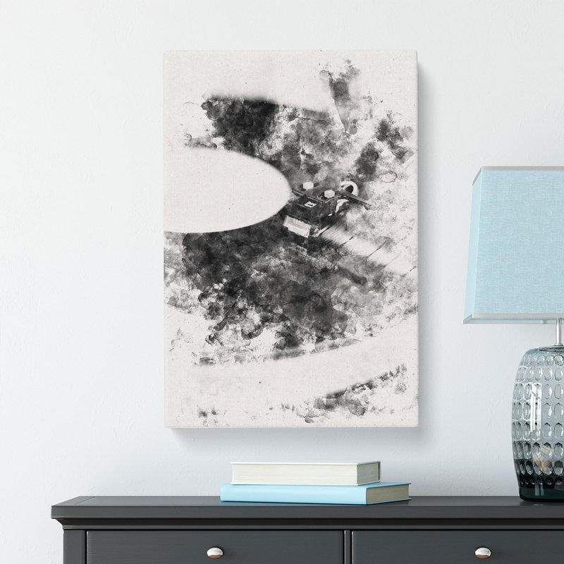 Vinyl Record Player - Wrapped Canvas, 50cm H x 35cm W x 3cm D
