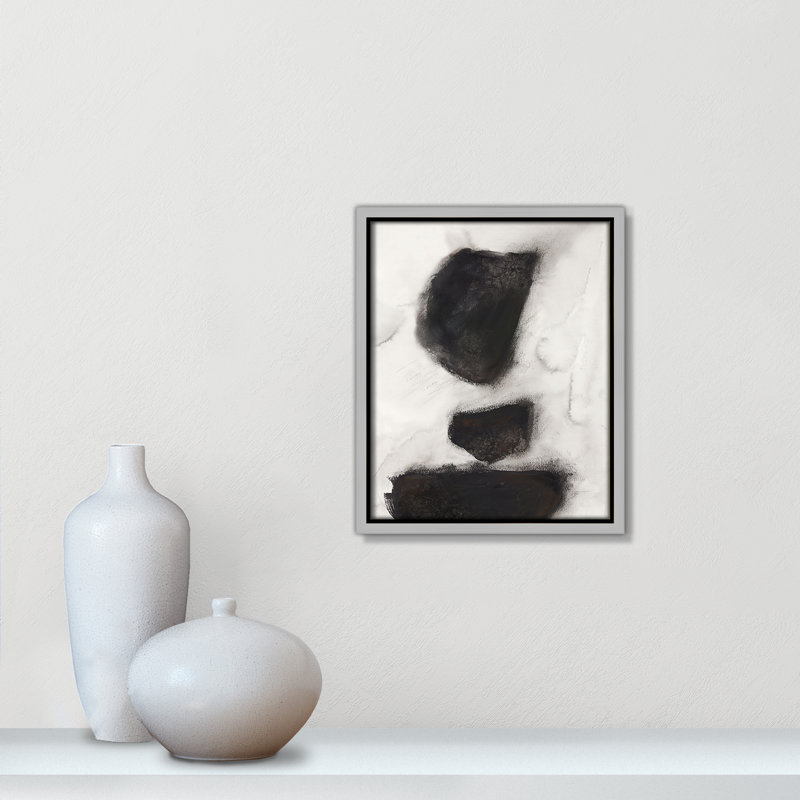 Impression Elegant Contrast II par Casa Fine Arts, Argent, H 11,5 po x l 9,5 po