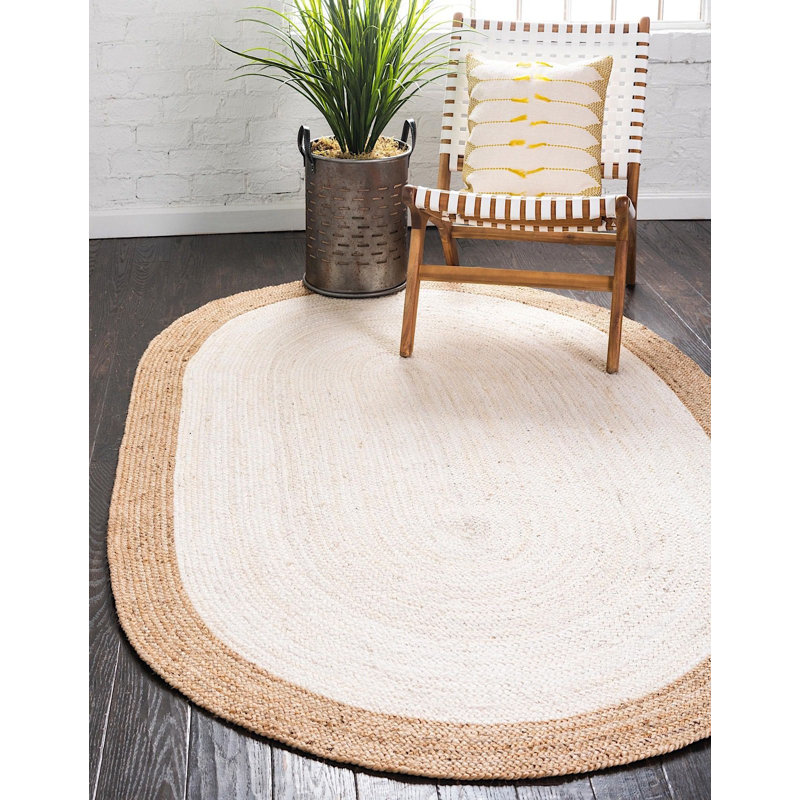 Ayako Jute/Sisal Indoor Rug, Oval 8' x 10'