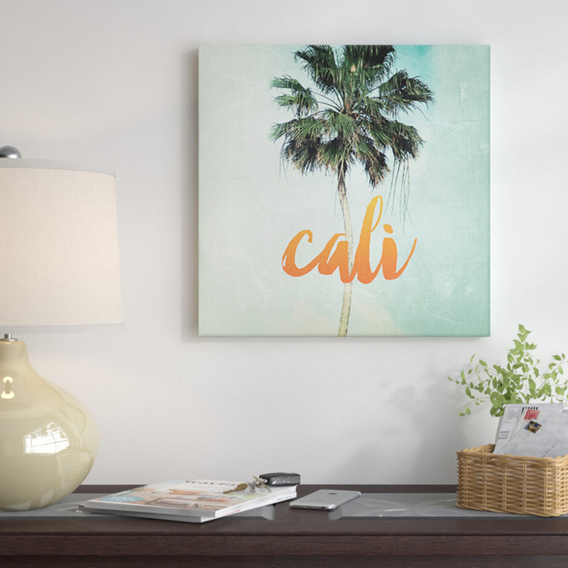 « california », impression sur toile tendue, H 18 po x l 18 po x P 1,5 po