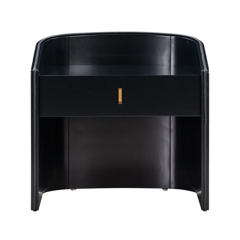 1 - Drawer Nightstand, Black