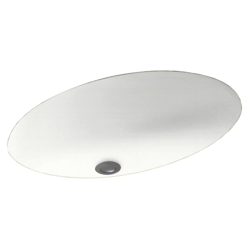 Swan 16'' Swanstone Oval Bathroom Sink with Overflow, Tahiti White