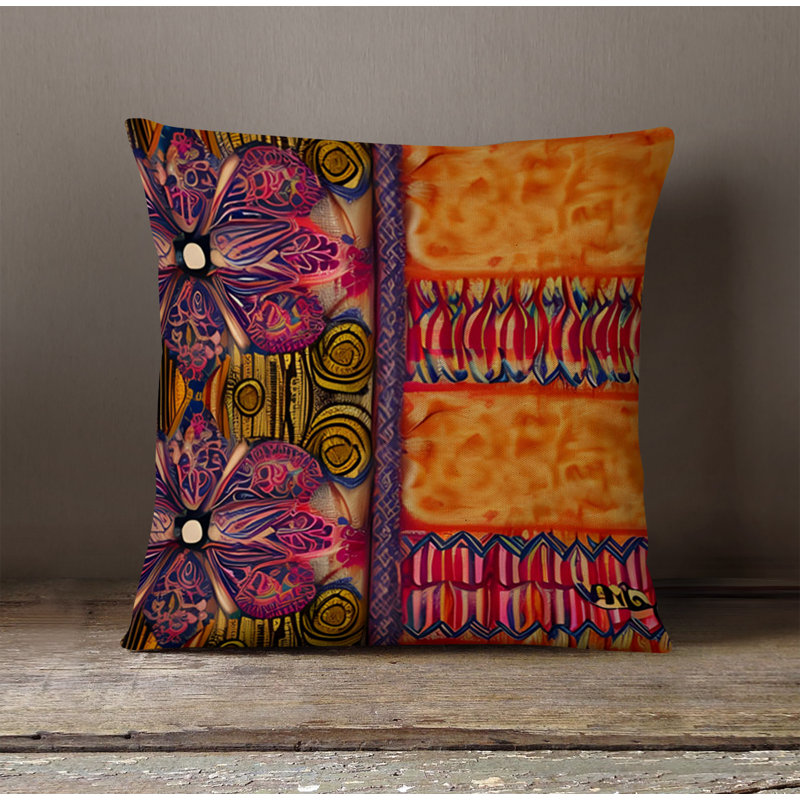Coussin décoratif, H 20 po x l 20 po, Polyester
