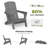 Haider Folding Adirondack Chairs Weather-Resistant HDPE Outdoor Firepit Chairs With Cup Holder-1574700697