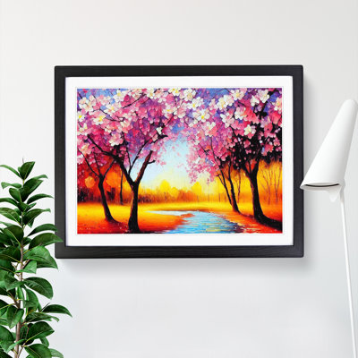Cherry Blossom Tree Park Vol.4 - Framed Print