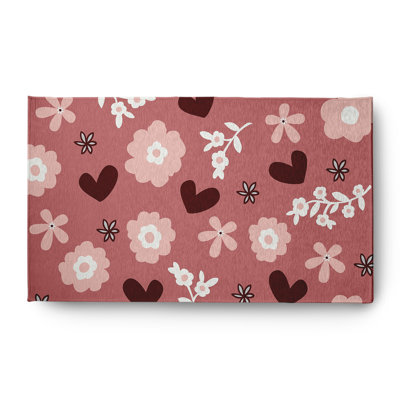 Chenille Floral Indoor Rug