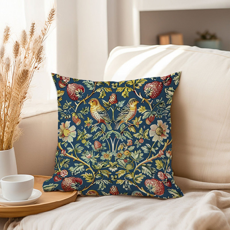 Animals William Morris Birds Damask Pattern II Cottage