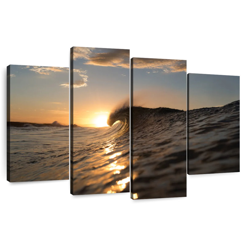 Gillard Golden Sunrise - Vague d'océan, H 32 po x l 52 po