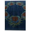 Tapis carré bleu marine Noell