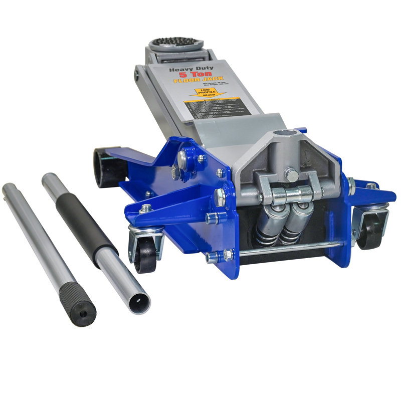 Hydraulic Jack, 5 Ton(11,000Lbs)Low Profile Floor Jack, Heavy-Duty Steel Racing Floor Jack With Dual Piston Quick Lift Pump, Floor Jack Lifting Range 3.54"-21.65"