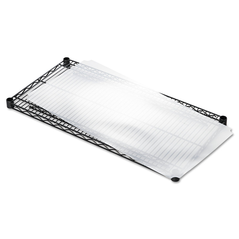 36" W x 18" D Shelf Liners for Wire Shelving in Clear Plastic