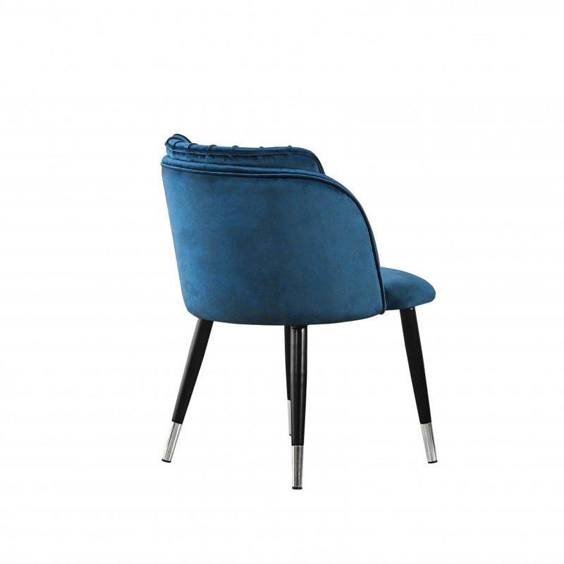  Yulganna Upholstered Velvet Dining Chairs - Ergonomic Soft Back with Metal Legs - Armchair for Dining Room Living Room Restaurants