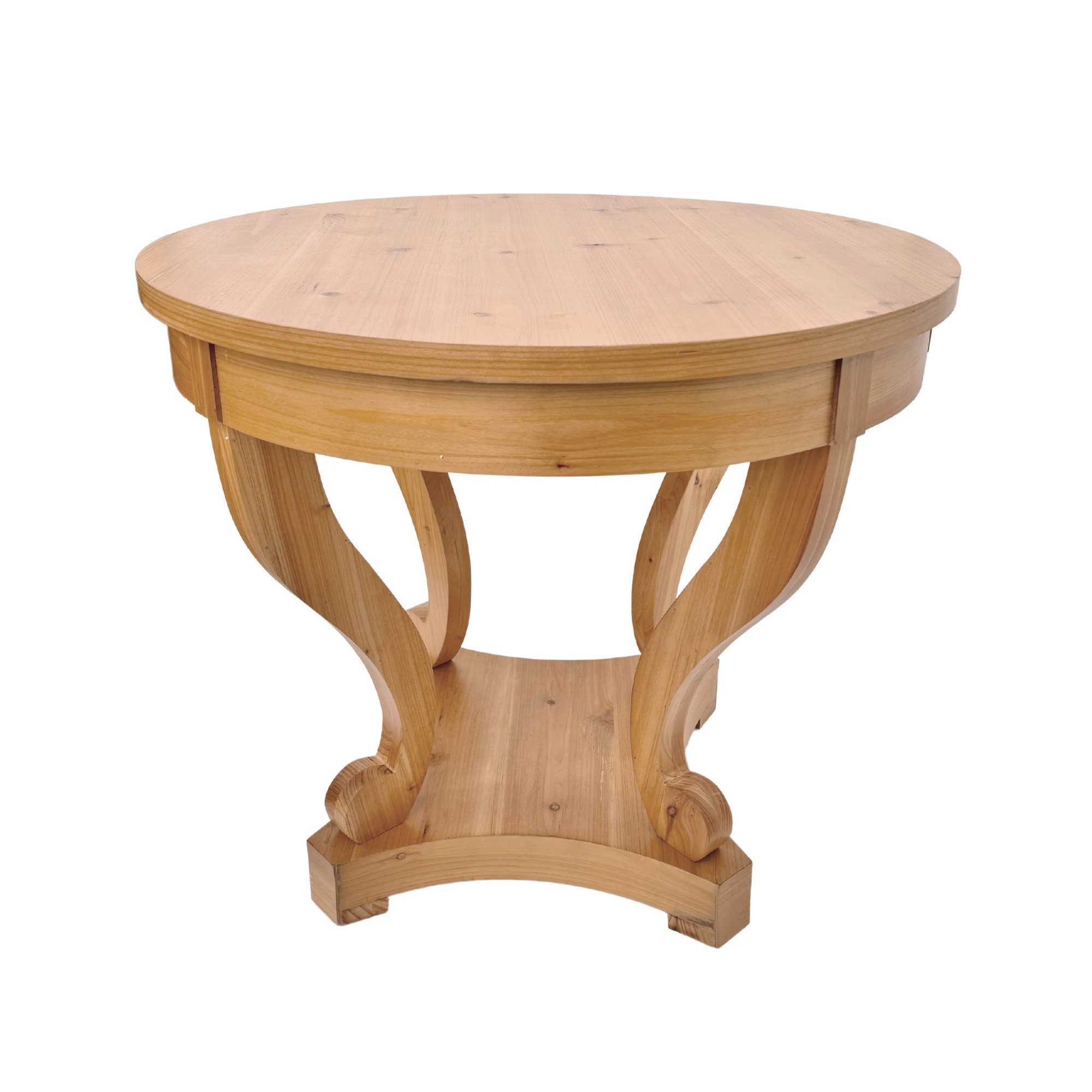 Ophelia & Co. Charming Rustic Farmhouse Style Round Wooden Table For ...