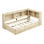 Lit de jour avec couchette, armoires de rangement et ports USB-1335882840