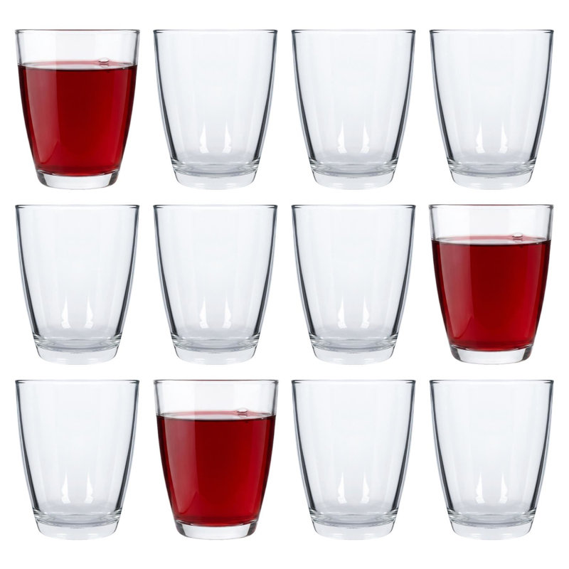 Argon Tableware Conical Glass Tumblers, Pack of 12, 380ml