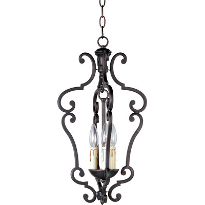 Luminaire suspendu géométrique 3 lumières lanterne Griego