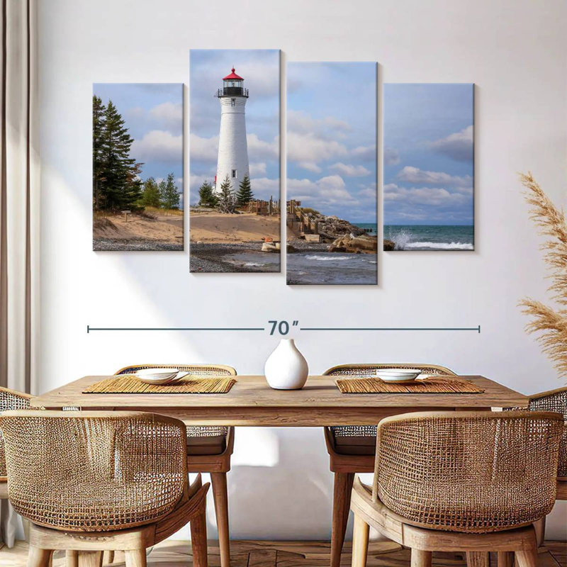 Aletra Scenic Crisp Point Lighthouse, 42'' H x 68'' W