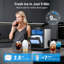 Machine à glaçons de comptoir, glace à croquer rapide de 5 minutes, 44 livres / 24 heures, acier inoxydable, nettoyage automatique, 40 dB silencieux pour la maison et les bars