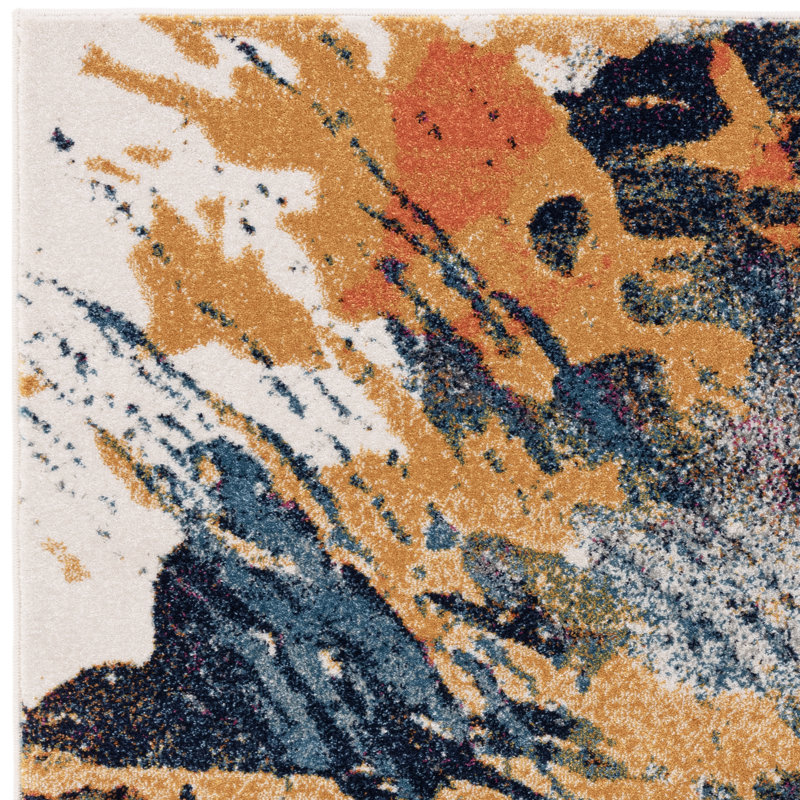 Debrisha Abstract Area Rug, Rectangle 80 x 150 cm, Abstract 1