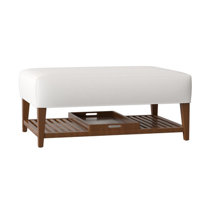 Repose-pieds rectangulaire avec rangement Carly