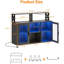 Buffet de cuisine avec lumières DEL et porte-verre-376620993