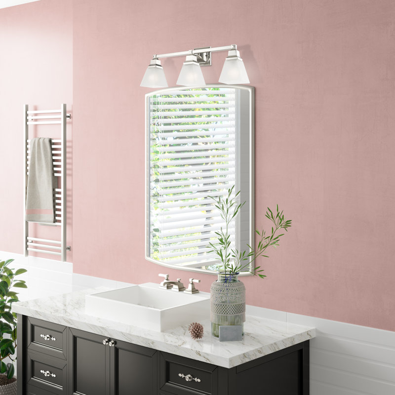 Mathias 3 - Light Dimmable Vanity Light, Polished Nickel