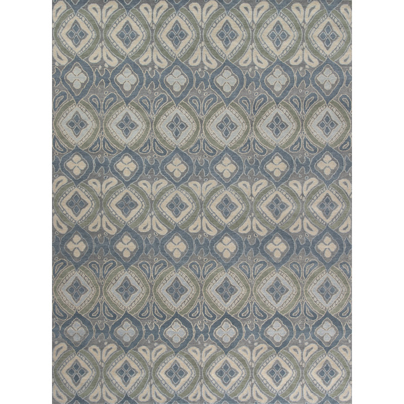 Bali Handmade Wool Geometric Area Rug, Rectangle 3' x 5'