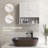 Muselare Farmhouse Bathroom Wall Cabinet, Medicine Cabinet with Open Shelf-874049111