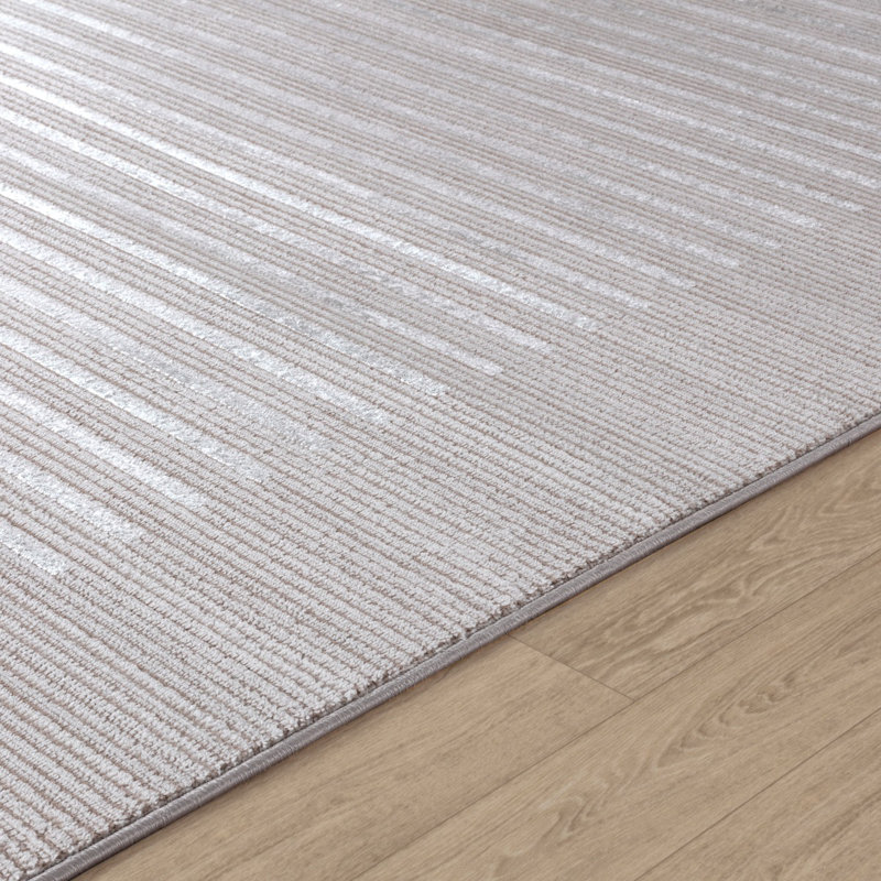 Beyanka Striped Machine Tufted Area Rug, Rectangle 120 x 170 cm
