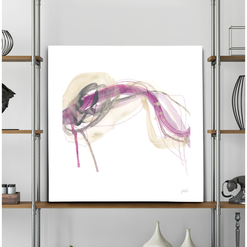 « wave equation i », peinture, H 40 po x l 40 po x P 1,5 po, Toile tendue