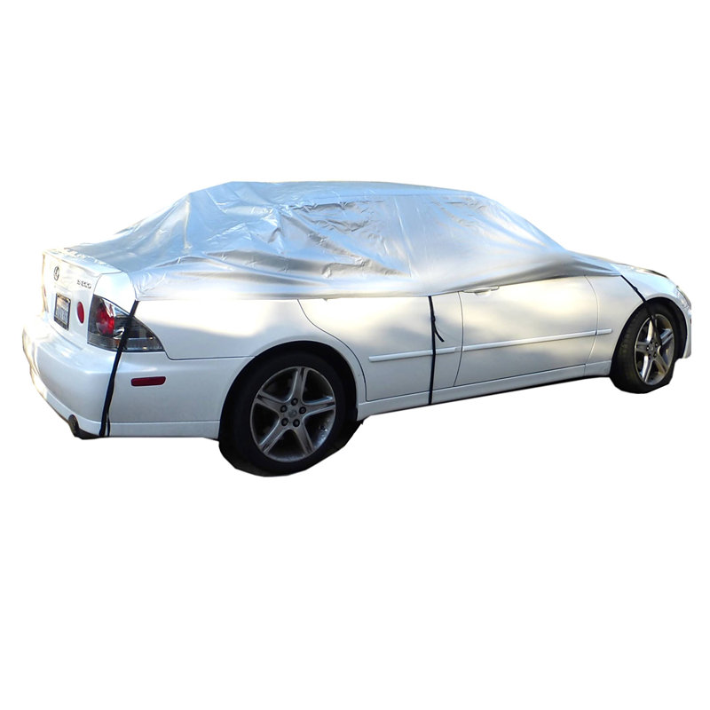 Housse de protection pour voiture avec pare-brise et pare-brise pour voiture pleine grandeur, H 23,5 po x l 60 po x P 124 po