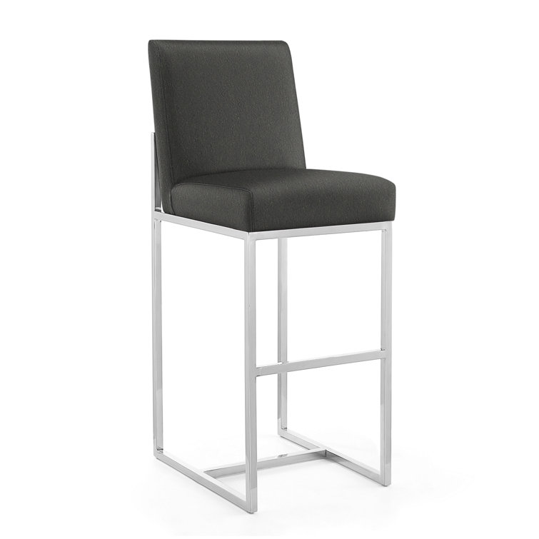 Element Upholstered Counter Stool with Metal Frame