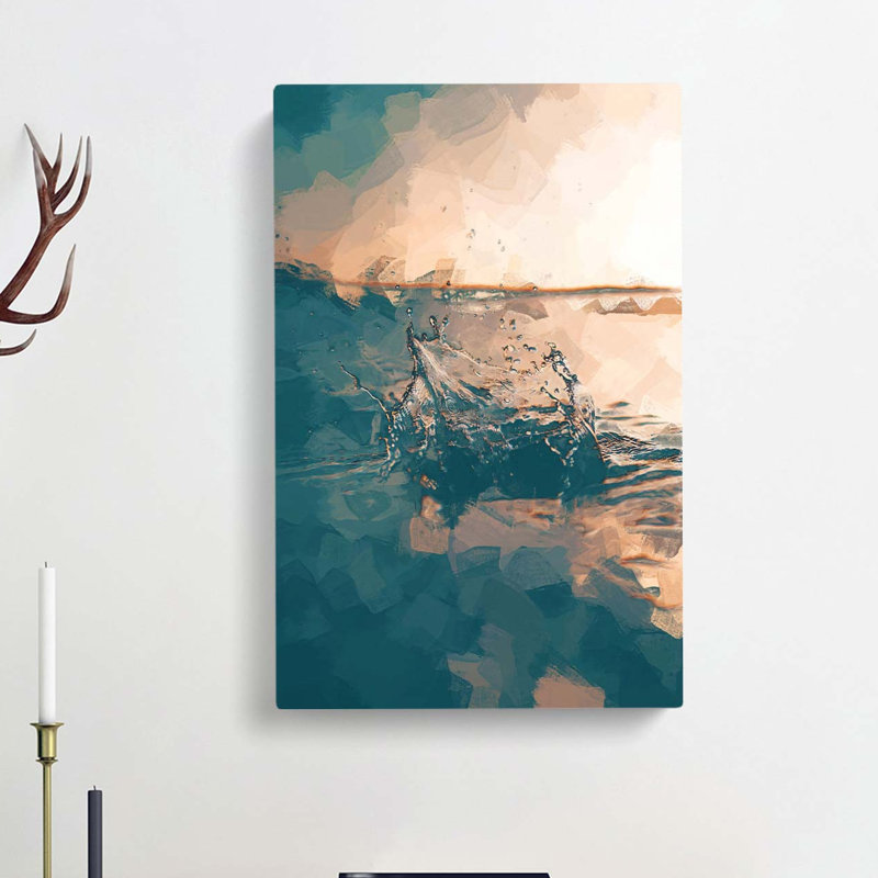 Make A Splash In Abstract - Wrapped Canvas, 50cm H x 35cm W x 3cm D