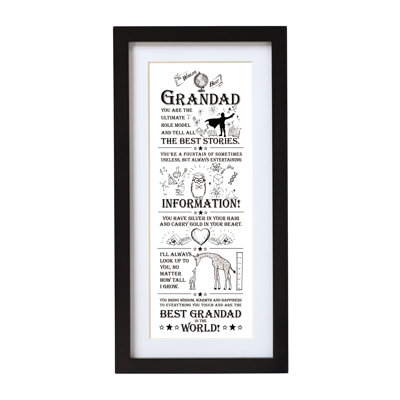 Grandad - Single Picture Frame Print